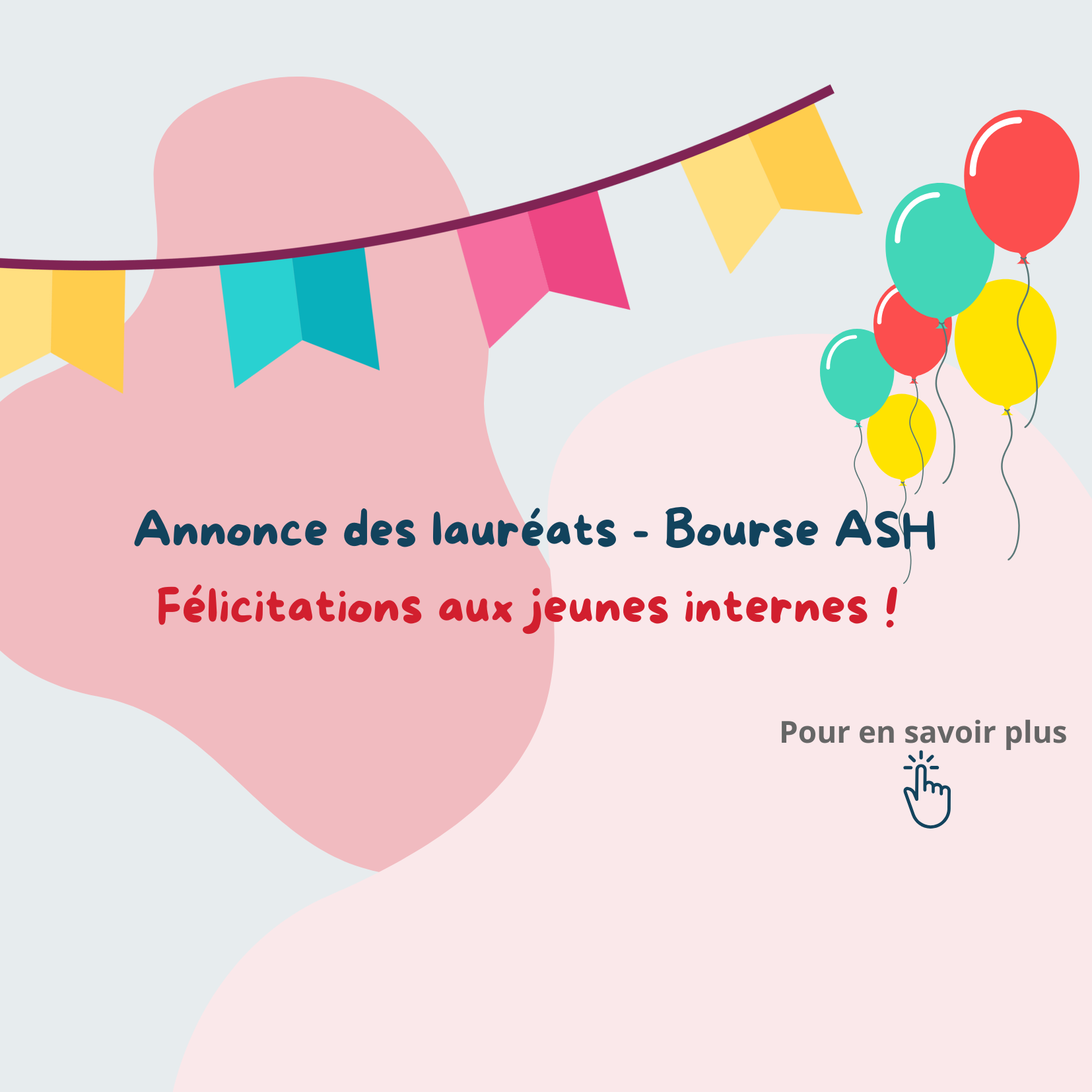 Lauréats - Bourse congrès de l'ASH 2024